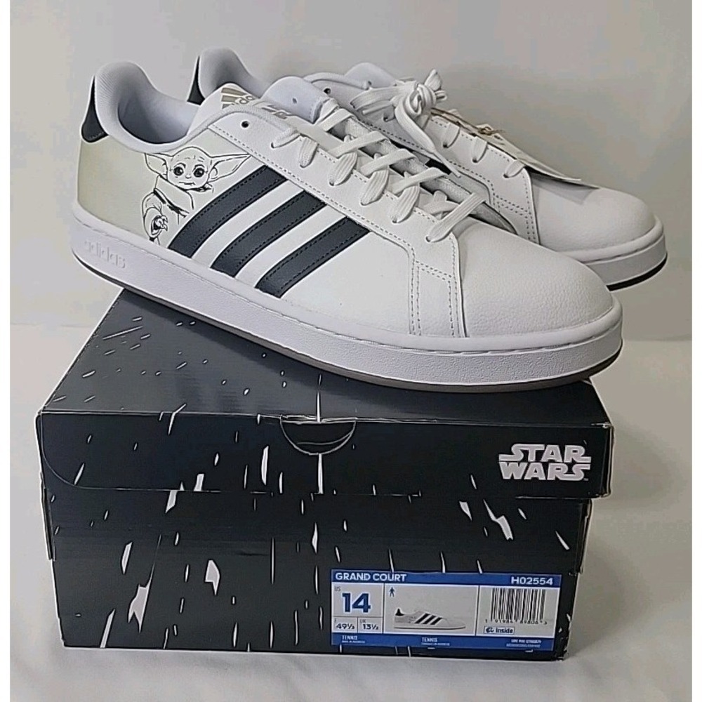 Adidas Grand Court, Star Wars, Baby Yoda, Mens Size 14